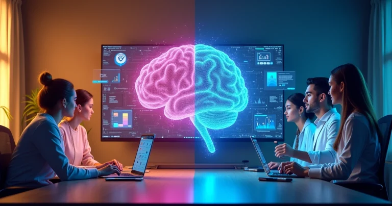 Comparação visual entre marketing B2C e B2B com uso de inteligência artificial no Brasil